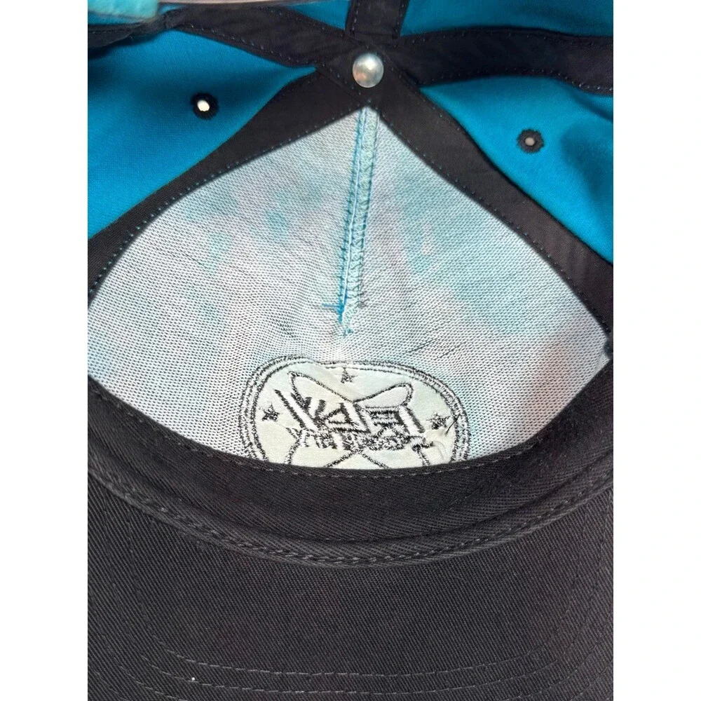 Vintage Fly Society Y2K Snapback‎ Hat Cap USA Blue Black